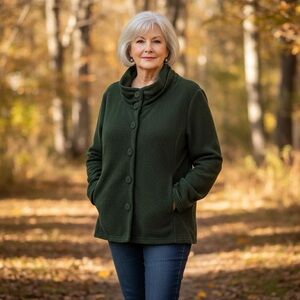 Northern reflections corduroy snap button forrest green shacket size XL jacket